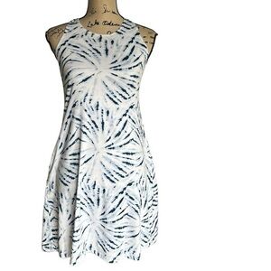 Kyodan Outdoor Racerback Sleeveless Tie Dye White Blue Dress Size XS